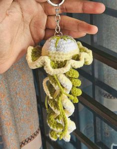Crochet Jellyfish Keychain Set (Blue & Pink)💖☺️🧸