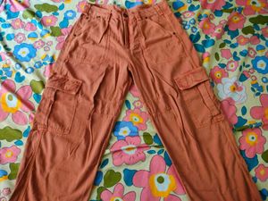 Orange Cargo Pants