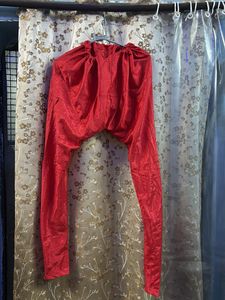 Festive wear red Pakistani suit with chudidar pant