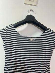 Striped Fit &amp; Flare Dress