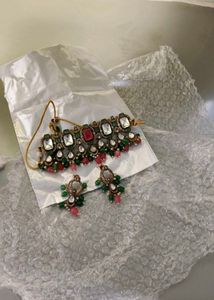 Stunningpolki Kundan Choker Necklace Set
