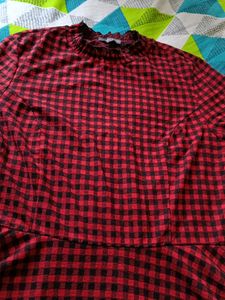 Imported Red Colour Cute Top