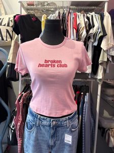 Pink "Broken Hearts Club" T-Shirt