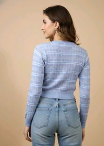 🎀Striped Knit Crop Top