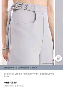 shein grey formal pant