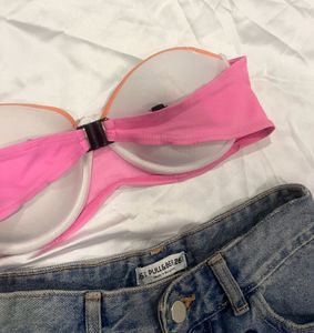 Victoria's Secret Bikini Top Push Up Padded Pink