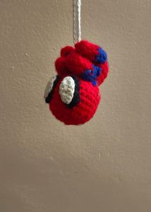 Handmade Crochet Spiderman Keychain
