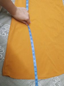 Cute Girls' Dress - Mustard Yellow