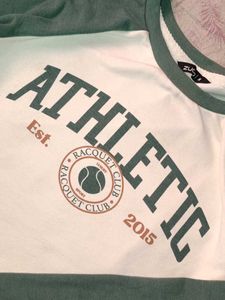 Athletic Cropped Long Sleeve Top