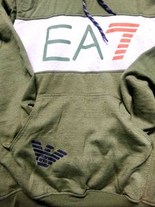 EA7 Olive Green Hoodie