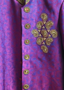 Men's Purple Sherwani