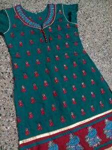 Bottle Green Kurthi
