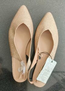 Sparkly Gold Flats
