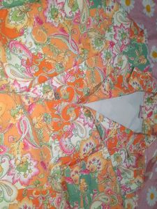 Vibrant Floral Print Croptop-Jacket &amp; Skirt Co-ord
