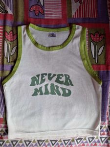 Never Mind White Tank Top