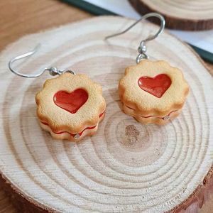 Jam Heart Cookie Earrings &amp; Necklace
