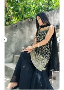 Embroidered Lehenga Choli Set (sharara)