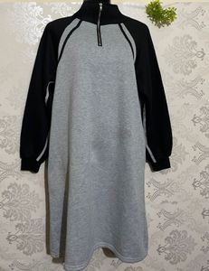 Long Sweatshirt Dress Pullover For Winters