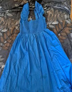 Electric Blue Cotton summer dress