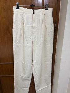 Classic High-Waisted Pleated Pants