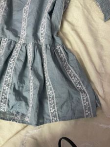Boho Off-Shoulder peplum top Tiered Dress