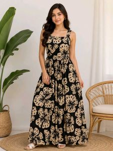 Boho Floral Maxi Dress