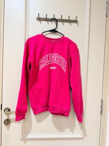 Vibrant Pink California Graphic Sweatshirt
