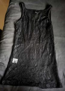 Sheer Black Lace Tank Top