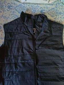 Stylish Black Padded Vest 3XL