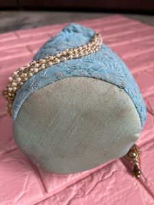 Beautiful Blue Potli Bag