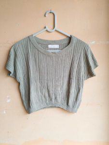 ❤️Free Delivery Ribbed Knit Crop Top❤️