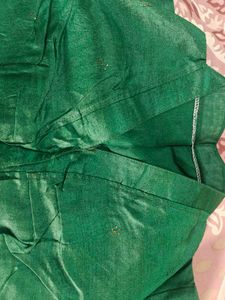 Emerald Green Silk Blend Blouse