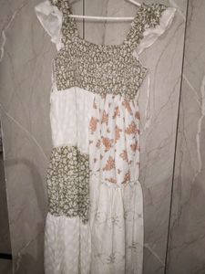 Bohemian Patchwork Midi Dress