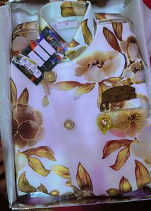 Designer Floral Ethnic Jacket &amp; Pant Set sherwani