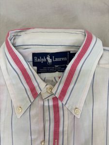 Rare Madras Fabric Ralph Lauren Striped Shirt