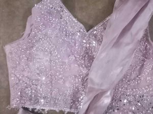 Embellished Lavender Blouse
