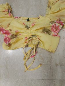 Cute Yellow Crop Top