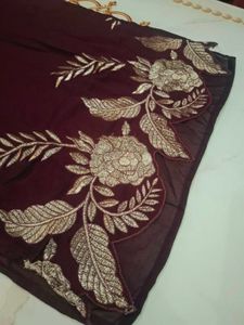 Elegant Embroidered Maroon Kurta Sets
