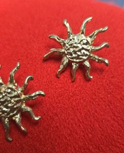 Gold Sun Earrings
