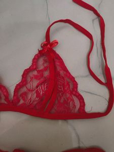 Red ♥️ Thongs And Bikini.. New One