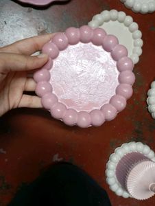 This is the customise circle bubble tray in pink c