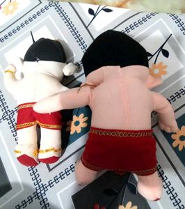 Cute Ganesha Plush Soft Toys (Set of 2)