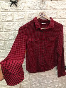 Stylish red check shirt and jeans🕸️🕷️