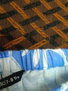 Boho Blue &amp; White Wide Leg Lounge Pants