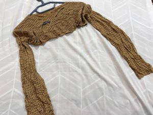 🎁Pinterest Oversized Crop Crochet Top I