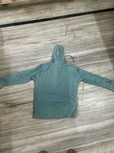 Light Blue Half-Zip Hoodie