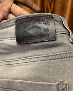 Lee Cooper Men's Grey Washed Jeans