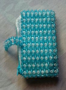 6"/3" Small Handmade Blue Moti Stiches.