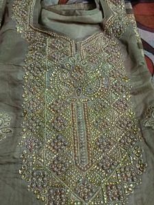 Brown Kurta Set 3pc