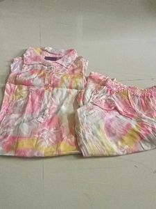 Pretty Pink Floral Kurta Set